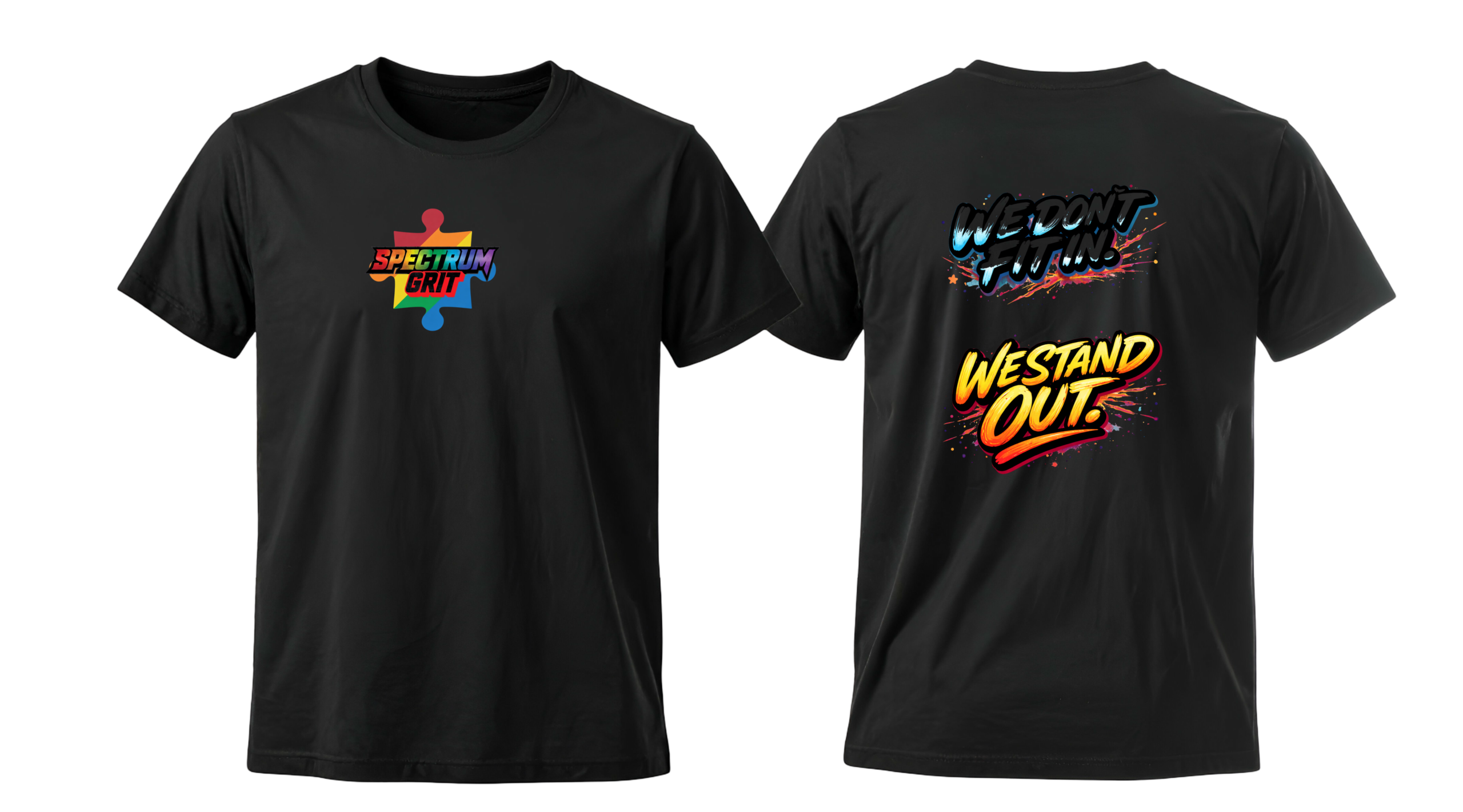 we don't fit it , we stand out t shirt we don't fit it , we stand out t shirt