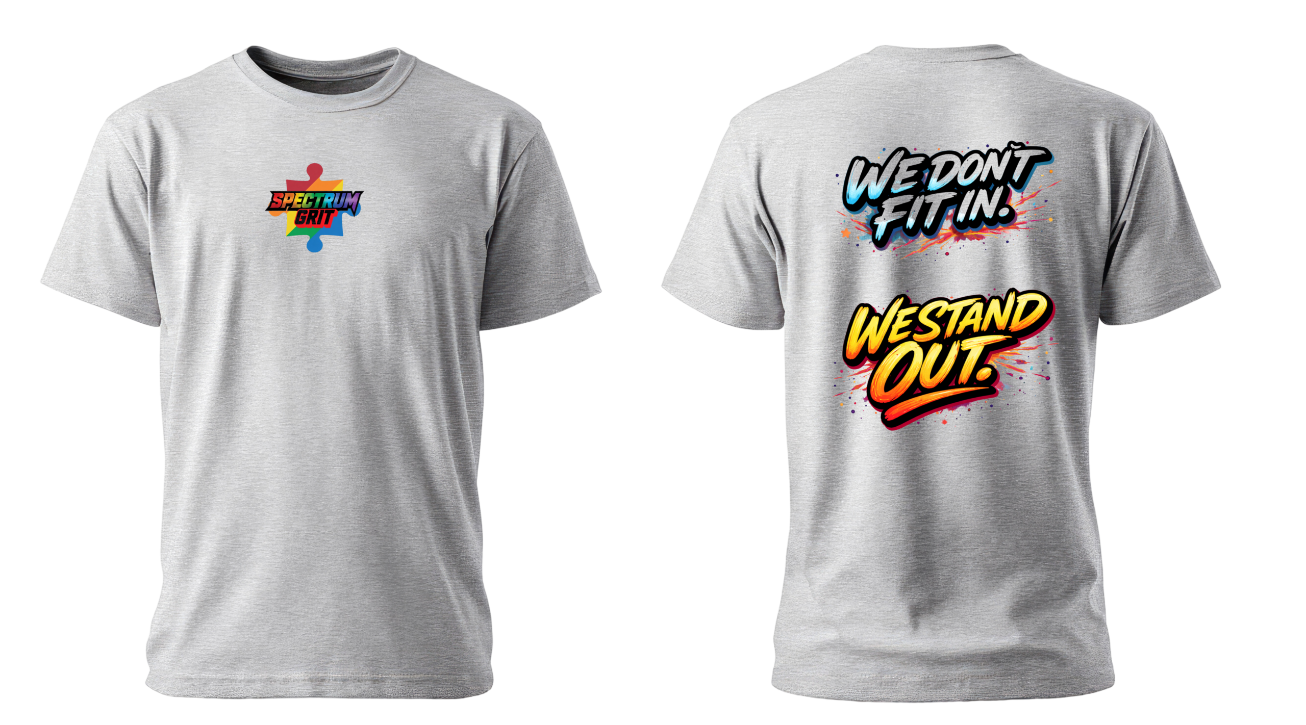 we don't fit it , we stand out t shirt we don't fit it , we stand out t shirt