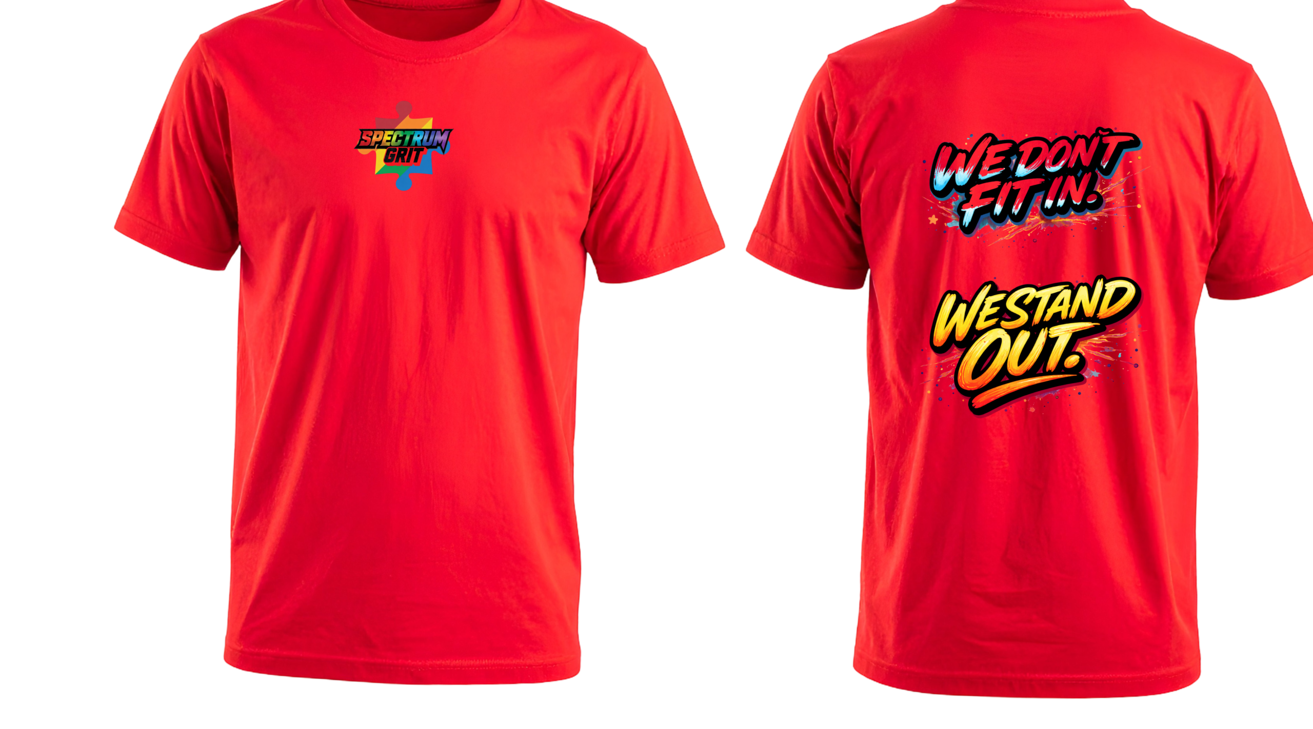 we don't fit it , we stand out t shirt we don't fit it , we stand out t shirt