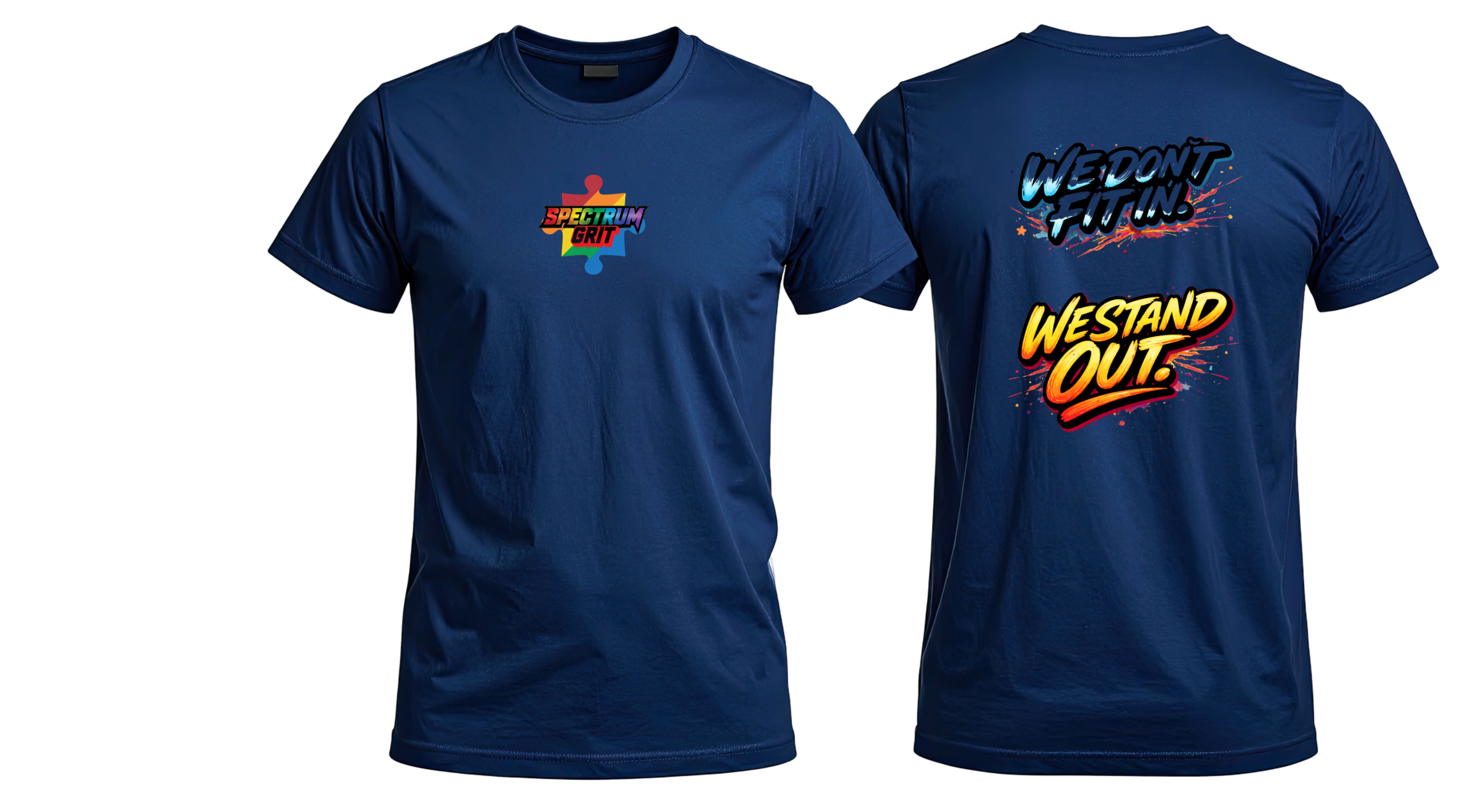 we don't fit it , we stand out t shirt we don't fit it , we stand out t shirt